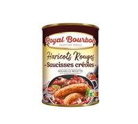 ROYAL BOURBON - Ile de la Réunion - Conserve : (Lot de 1 Boîte, Haricots rouges aux saucisses Créoles Boîte de 420g)