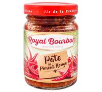 ROYAL BOURBON - Ile de la Réunion - Pâte de piment Pot en verre de 90g : (Lot de 1 Pot, Piment Rouge)