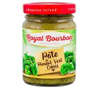 ROYAL BOURBON - Ile de la Réunion - Pâte de piment Pot en verre de 90g : (Lot de 1 Pot, Piment Vert Cabris)