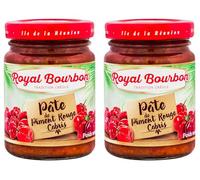 ROYAL BOURBON - Ile de la Réunion - Pâte de piment Pot en verre de 90g : (Lot de 2 Pots, Piment Rouge Cabris)