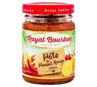 ROYAL BOURBON - Ile de la Réunion - Pâte de piment Pot en verre de 90g : (Lot de 3 Pots de 90g, Piment Rouge Citron)