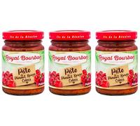 ROYAL BOURBON - Ile de la Réunion - Pâte de piment Pot en verre de 90g : (Lot de 3 Pots, Piment Rouge Cabris)