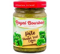 ROYAL BOURBON - Pâte de Piment Cabri Vert - Au Gingembre et Combava · Fort et Parfumé · Tradition Créole · Île de la Réunion · Prêt à L'Emploi - Le Pot de 90g - Le Lot De 3