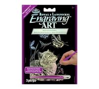 Royal Brush Kit de gravure holographique HOLOMIN-107 Motif chaton et papillon 12,7 x 17,8 cm