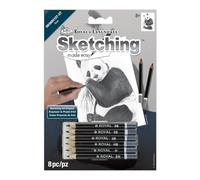 ROYAL BRUSH SKMIN-107 Sketching Made Easy Mini Panda Kit 12,7 x 17,8 cm