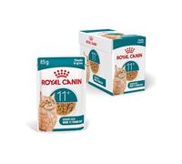 ROYAL CANIN AGEING 11+ en Sauce | 12 x 85 g | Nourriture Humide pour Chats Seniors à partir de 11 Ans | Formule avec Le Complexe HealthyAge7™ | Morceaux Savoureux en Sauce