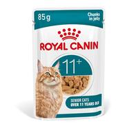 Royal CANIN AGEING 11+ Gélatine | 12 x 85 g | Nourriture Humide pour Chats Seniors à partir de 11 Ans | Formule avec Le Complexe HealthyAge7 | Délicieux Morceaux de gélatine