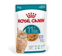 Royal CANIN AGEING 11+ Gélatine | 12 x 85 g | Nourriture Humide pour Chats Seniors à partir de 11 Ans | Formule avec Le Complexe HealthyAge7 | Délicieux Morceaux de gélatine