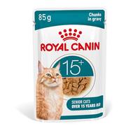 ROYAL CANIN AGEING 15+ Sauce | 12 x 85 g | Nourriture Humide pour Chats Seniors dès 15 Ans | Formule avec Le HealthyAge7™ Advanced Complex | Morceaux en Sauce