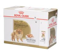 Royal Canin Pomeranian Adult – Mousse pour Spitz adultes & âgés – dès 8 mois – 12×85 g