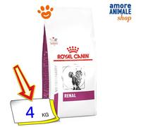 Royal Canin Veterinary Renal | 4000 g | Aliment complet diététique pour chats adultes | Pour soutenir les chats souffrant de problèmes rénaux | Avec une faible teneur en phosphore