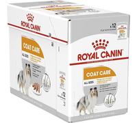 Royal Canin Coat Care Loaf | 12 x 85 g | Aliment Complet pour Chiens Adultes de Toutes Races | Peut Aider à Soutenir la santé de la Peau et du Pelage