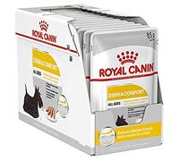 Royal CANIN DERMACOMFORT Mousse | 12 x 85 g | Nourriture Humide pour Chiens Adultes à partir de 10 Mois | pour Les Peaux sensibles | avec acides Gras oméga-3 et -6