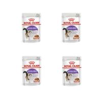 Royal Canin Feline Sterilised | Pack de 4 | 4 x 12 x 85g | Aliment Complet pour Chats Adultes castrés | Petits Morceaux en gelée | A partir de 12 Mois