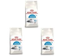 Royal Canin Indoor 7+ | Pack de 3 | 3 x 400 g | Aliment Complet spécialement conçu pour Les Chats âgés Vivant à l'intérieur | Peut Soutenir la Fonction rénale et urinaire