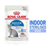 Royal Canin Indoor Adult Sterilised Natvoer in Gelei voor Katten 12x85g