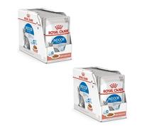 Royal Canin Indoor Sterilised in Soet | Pack Double | 2 x 12 x 85 g | Aliment Complet pour Chats Adultes Vivant en intérieur | pour Chats stérilisés | Bouchées en Sauce