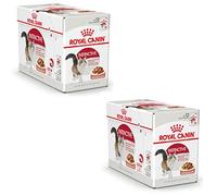 Royal Canin Instinctive Gravy | Pack Double | 2 x 12 x 85 g | Nourriture Humide pour Chats Adultes | Petits Morceaux en Sauce | pour Soutenir Un Mode de Vie sain