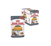 Royal Canin Intense Beauty Gravy | 12 x 85 g | Aliment Complet pour Chats Adultes | Morceaux en Sauce | pour Le Soutien de la Peau et du Pelage | avec Omega-3