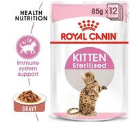 Royal Canin Pâtée pour chatons Kitten Stérilisé en sauce Système urinaire sain 12 x 85 g