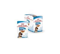 Royal Canin Maxi Puppy | 10 x 140 g | Alimentation Humide pour Grands Chiots | Jusqu'à 15 Mois | Poids Final 26 à 44 kg | Texture Douce pour Les Dents de Lait