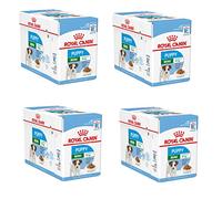 ROYAL CANIN Mini Puppy | Pack de 4 | 4 x 12 x 85 g | Nourriture Humide pour Chiots de Petites Races | Jusqu'à 10 Mois | Petits Morceaux en Sauce | Texture Douce pour Les Dents de Lait