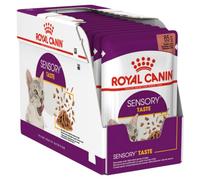 ROYAL CANIN Sensory Taste | 12 x 85 g | Nourriture Humide pour Chats Adultes | pour stimuler Le Sens du goût | Soutien de la santé urinaire | Morceaux en Sauce