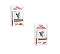 Royal Canin Veterinary Gastrointestinal | Pack Double | 2 x 12 x 85 g | Nourriture Humide pour Chats Adultes | Morceaux Fins en Sauce | en Cas de Troubles de l'absorption intestinale