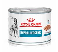 Royal Canin Veterinary Hypoallergenic Mousse | 12 x 200 g | Aliment Complet diététique pour Chiens Adultes | avec protéines hydrolysées | pour Le Soutien de la barrière cutanée