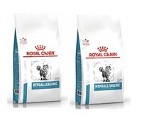Royal Canin Veterinary Hypoallergenic | Pack Double | 2 x 400 g | Aliment Complet diététique pour Chats Adultes | pour réduire Les Allergies et Les symptômes d'intolérance aux nutriments