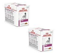 Royal Canin Veterinary Renal | Pack Double | 2 x 12 x 100 g | Aliment Complet diététique pour Chiens Adultes | pour Le Soutien de la Fonction rénale | Morceaux Fins en Sauce