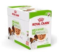 ROYAL CANIN X-Small Adult | 12 x 85 g | Alimentation Humide pour Chiens Adultes de très Petite Taille | À partir du 10e Mois de Vie | avec des Morceaux en Sauce | en Sachet Souple