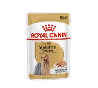 Royal Canin Yorkshire Terrier Adulte | 12 x 85 g | Nourriture humide pour chiens adultes en sachets fraîcheur | À partir de 10 mois | Pour soutenir le pelage et la qualité des selles