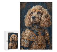Royal Canine Armor Portrait Puzzle 1000 Pièces Educa Jouet en Bois Cadeau Unique Décoration Intérieure Jeu Éducatif Challenge Toy Adultes Et Enfants À Partir De 14 Ans 300 PCS