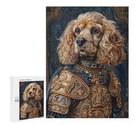 Royal Canine Armor Portrait Puzzle 1000 Pièces Educa Jouet en Bois Cadeau Unique Décoration Intérieure Jeu Éducatif Challenge Toy Adultes Et Enfants À Partir De 14 Ans 500 PCS