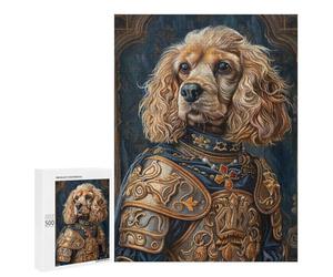 Royal Canine Armor Portrait Puzzle 1000 Pièces Educa Jouet en Bois Cadeau Unique Décoration Intérieure Jeu Éducatif Challenge Toy Adultes Et Enfants À Partir De 14 Ans 500 PCS
