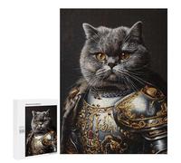 Royal Cat Armor Portrait -1 Puzzle 1000 Pièces Educa Jouet en Bois Cadeau Unique Décoration Intérieure Jeu Éducatif Challenge Toy Adultes Et Enfants À Partir De 14 Ans 500 PCS