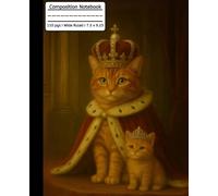 Royal Cat Composition Book: Fun Animals I Princess Kitty I Wide Ruled I 110 Pgs I Creative Writing