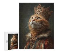 Royal Cat Portrait-9 Puzzle 1000 Pièces Educa Jouet en Bois Cadeau Unique Décoration Intérieure Jeu Éducatif Challenge Toy Adultes Et Enfants À Partir De 14 Ans 500 PCS