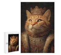 Royal Cat Portrait Artwork Puzzle 1000 Pièces Educa Jouet en Bois Cadeau Unique Décoration Intérieure Jeu Éducatif Challenge Toy Adultes Et Enfants À Partir De 14 Ans 1000 PCS