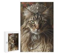 Royal Cat Portrait Puzzle 1000 Pièces Educa Jouet en Bois Cadeau Unique Décoration Intérieure Jeu Éducatif Challenge Toy Adultes Et Enfants À Partir De 14 Ans 1000 PCS