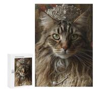 Royal Cat Portrait Puzzle 1000 Pièces Educa Jouet en Bois Cadeau Unique Décoration Intérieure Jeu Éducatif Challenge Toy Adultes Et Enfants À Partir De 14 Ans 300 PCS
