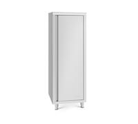 Royal Catering Armoire INOX Cuisine Professionnelle 60 x 60 x 180 cm, capacité 400 kg, étagères réglables, Porte avec charnières et Aimant, Pieds réglables 15 cm, Facile à Nettoyer et à Monter