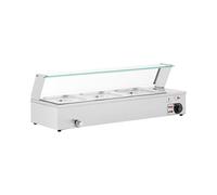 Royal Catering Bain-marie - 2,000 W - 3 x GN 1/2 - Robinet de vidange - Couvercle en verre RCBM_GN1/2_2