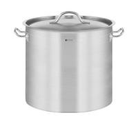 Royal Catering Casserole Induction Fond Rapporté Sandwich Triple (25 L, Ø 32 cm, Avec Couvercle, Inox Aluminium, Poignées Cool Touch)