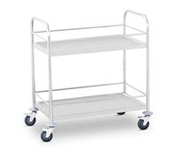Royal Catering Chariot de Service Desserte à roulettes RCBW 2 (2 Plateaux, capacité de Charge 2 x 50 kg, écart Entre Les Niveaux 48 cm