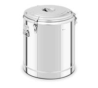 Royal Catering Conteneur Isotherme Boîte Norvégienne RCTP-80E (80L, Fermoirs Grenouille, Acier Inoxydable, Double Paroi, Chaud Jusqu'à 12 H durant)