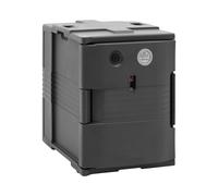 Royal Catering Conteneur isotherme chauffant - 90 L - pour bacs GN 1/1 - Frontloader - Affichage de la température RC-TBE1