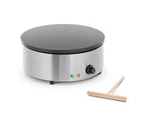 Royal Catering Crêpière Ronde Electrique RCEC-3000-R (40x40x16cm, 3.000W, diamètre de la plaque chauffante 40cm, plaque : fonte avec revêtement en émail)