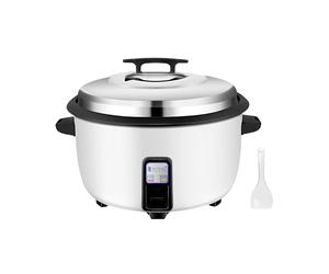 Royal Catering Cuiseur à riz 27 L 3600 W pour 60 tasses de riz cru, cuisson one-touch, maintien au chaud automatique, poignée anti-brûlure, pot amovible antiadhésif, avec tasse et spatule Multicuiseur